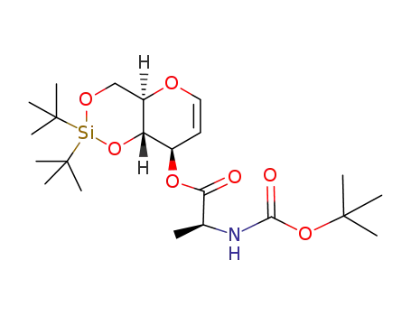 3-O-(N-tert-butoxycarbonyl-L-alanyl)-4,6-O-di-tert-butyl-silanediyl-D-arabino-hex-1-enitol