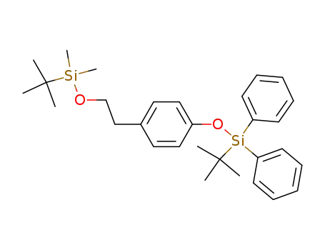 1-[2-(tert-Butyl-dimethyl-silanyloxy)-ethyl]-4-(tert-butyl-diphenyl-silanyloxy)-benzene