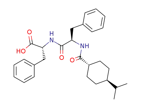 2-[2-[(trans-4-isopropylcyclohexanecarbonyl)amino]-3-phenylpropionylamino]-3-phenylpropionic acid