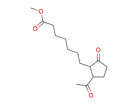 methyl 7-(2-acetyl-5-oxocyclopentyl)heptanoate