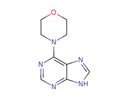 Molecular Structure of 2846-96-0 (6-morpholinopurine)