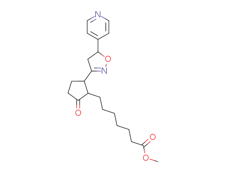 3-[2-(6-methoxycarbonylhexyl)-3-oxocyclopentyl]-5-(4-pyridyl)-4,5-dihydroisoxazole