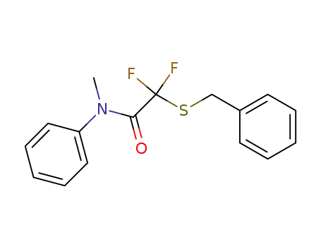 2-(benzenemethylthio)-2,2-difluoroethanoyl (N-methyl)anilide