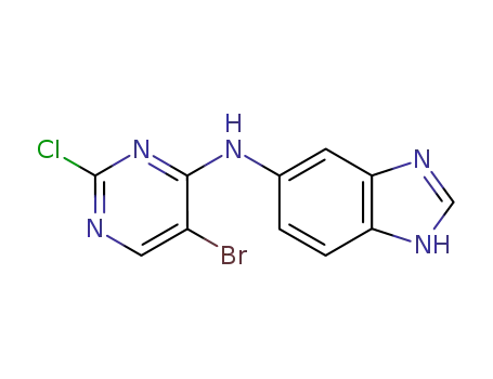(1H-Benzoimidazol-5-yl)-(5-bromo-2-chloro-pyrimidin-4-yl)-amine