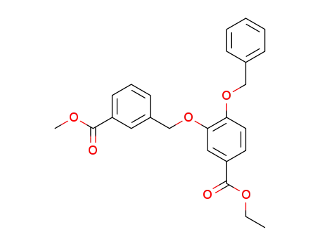 4-Benzyloxy-3-(3-methoxycarbonyl-benzyloxy)-benzoic acid ethyl ester