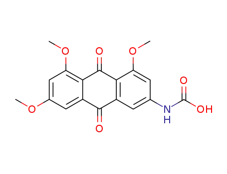 (4,5,7-trimethoxy-9,10-dioxo-9,10-dihydro-anthracen-2-yl)-carbamic acid