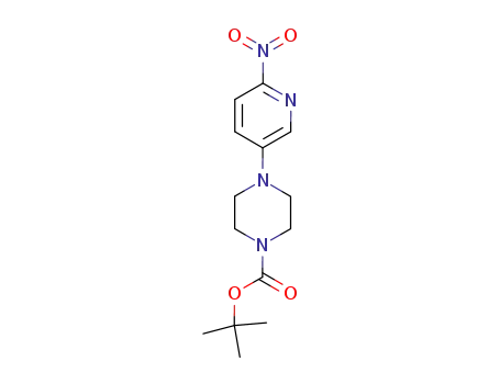 Molecular Structure of 571189-16-7 (1-BOC-4-(6-NITROPYRIDIN-3-YL)PIPERAZINE)