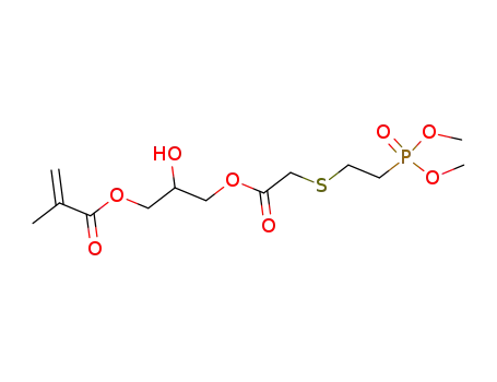 2-Methyl-acrylic acid 3-{2-[2-(dimethoxy-phosphoryl)-ethylsulfanyl]-acetoxy}-2-hydroxy-propyl ester