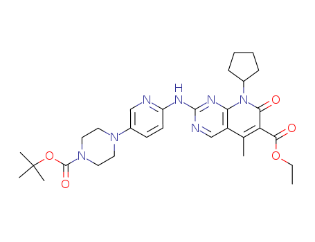 Pyrido[2,3-d]pyriMidine-6-carboxylic acid, 8-cyclopentyl-2-[[5-[4-[(1,1-diMethylethoxy)carbonyl]-1-piperazinyl]-2-pyridinyl]aMino]-7,8-dihydro-5-Methyl-7-oxo-, ethyl ester