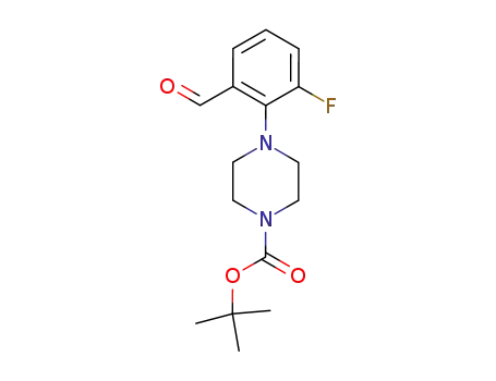 4-(2-fluoro-6-formyl-phenyl)-piperazine-1-carboxylic acid tert-butyl ester