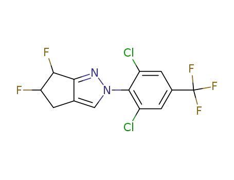 2-[2,6-dichloro-4-(trifluoromethyl)phenyl]-5,6-difluoro-2,4,5,6-tetrahydrocyclopenta[c]pyrazole