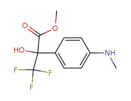 3,3,3-trifluoro-2-hydroxy-2-(4-methylamino-phenyl)-propionic acid methyl ester