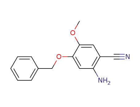 Molecular Structure of 385785-02-4 (2-AMINO-4-(BENZYLOXY)-5-METHOXYBENZONITRILE)