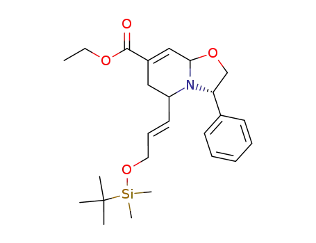 5-[3-(tert-butyl-dimethyl-silanyloxy)-propenyl]-3-phenyl-2,3,6,8a-tetrahydro-5H-oxazolo[3,2-a]pyridine-7-carboxylic acid ethyl ester