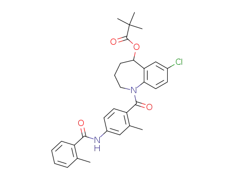 2,2-dimethyl-propionic acid 7-chloro-1-[2-methyl-4-(2-methyl-benzoylamino)-benzoyl]-2,3,4,5-tetrahydro-1H-benzo[b]azepin-5-yl ester