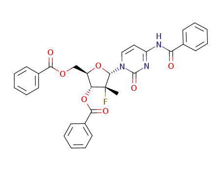 (2R,3R,4R,5S)-5-(4-benzoylamino-2-oxopyrimidin-1(2H)-yl)-2-((benzoyloxy)methyl)-4-fluoro-4-methyltetrahydrofuran-3-yl benzoate