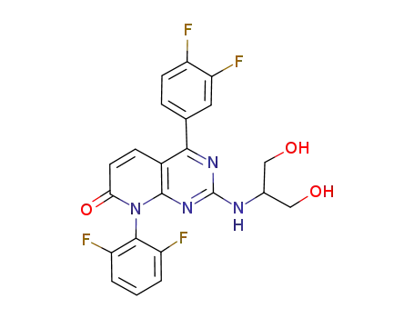 4-(3,4-difluoro-phenyl)-8-(2,6-difluoro-phenyl)-2-(2-hydroxy-1-hydroxymethyl-ethylamino)-8H-pyrido[2,3-d]pyrimidin-7-one