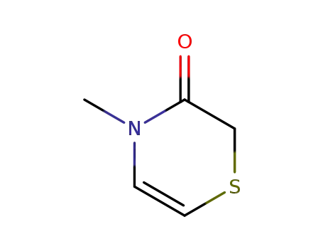 Molecular Structure of 65197-65-1 (2H-1,4-Thiazin-3(4H)-one, 4-methyl-)