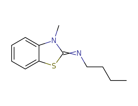 1-Butanamine, N-(3-methyl-2(3H)-benzothiazolylidene)-