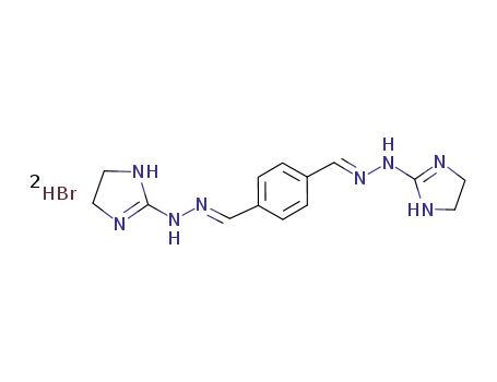 1,4-bis((E)-(2-(4,5-dihydro-1H-imidazol-2-yl)hydrazono)methyl)benzene dihydrobromide