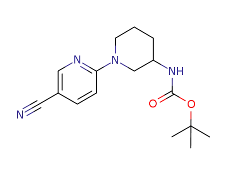 (1-(5-cyanopyridin-2-yl)piperidin-3-yl)carbamic acid tert-butyl ester