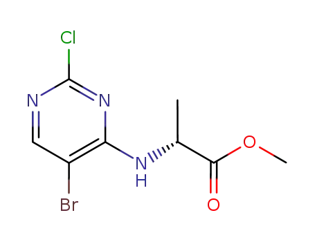 methyl N-(5-bromo-2-chloropyrimidin-4-yl)-D-alaninate