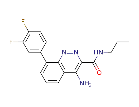 4-amino-8-(3,4-difluorophenyl)-N-propyl-cinnoline-3-carboxamide