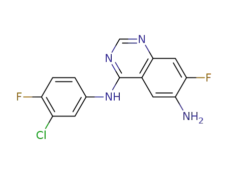 N-(3-chloro-4-fluorophenyl)-7-fluoro-6-amino-4-quinazolinamine