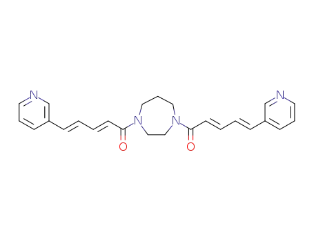 1,4-bis[5-(3-pyridyl)penta-(2E,4E)-dienoyl]hexahydro-1,4-diazepine