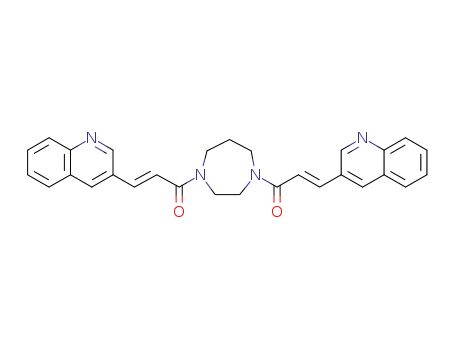 1,4-bis[3-(3-quinolyl)prop-(2E)-enoyl]hexahydro-1,4-diazepine