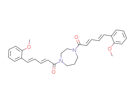 1,4-bis[5-(2-methoxyphenyl)penta-(2E,4E)-dienoyl]hexahydro-1,4-diazepine