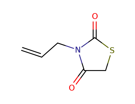Molecular Structure of 39137-27-4 (3-prop-2-enylthiazolidine-2,4-dione)