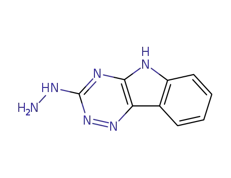Molecular Structure of 31523-22-5 (3H-1,2,4-Triazino[5,6-b]indol-3-one, 2,5-dihydro-, hydrazone)