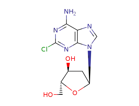 6-amino-2-chloro-9-(2-deoxy-α-D-erythro-pentofuranosyl)purine