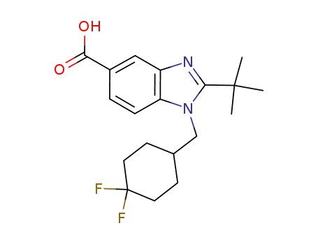 2-tert-butyl-1-[(4,4-difluorocyclohexyl)methyl]-1H-benzimidazole-5-carboxylic acid