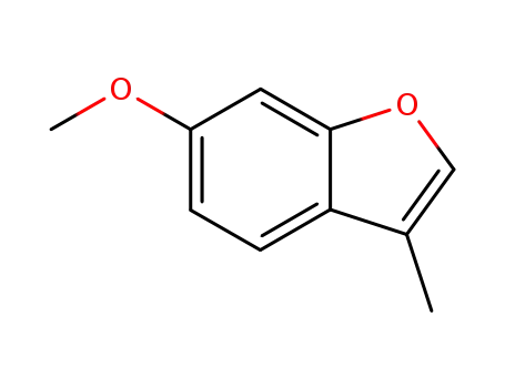 Molecular Structure of 29040-52-6 (Benzofuran,  6-methoxy-3-methyl-)