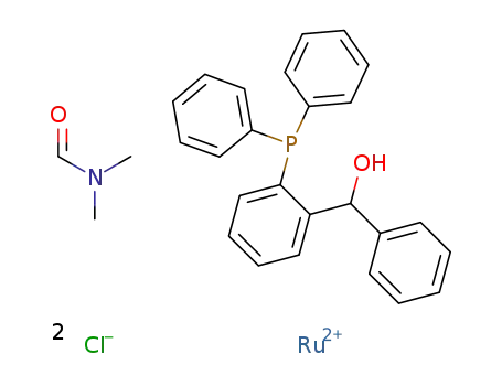 RuCl2{2-diphenylphosphinobenzhydrol}(DMF)n