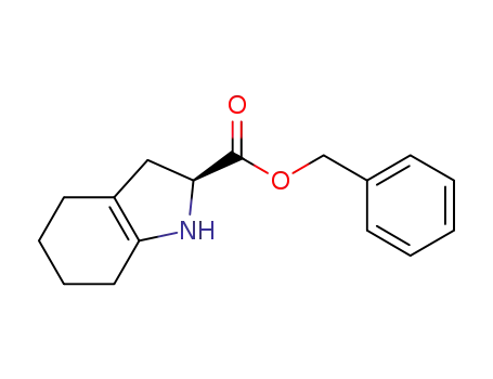 Molecular Structure of 539820-41-2 (1H-Indole-2-carboxylic acid, 2,3,4,5,6,7-hexahydro-, phenylmethyl
ester, (2S)-)
