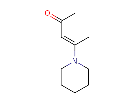 Molecular Structure of 63913-41-7 (3-Penten-2-one, 4-(1-piperidinyl)-, (E)-)
