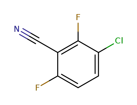 Molecular Structure of 86225-73-2 (3-CHLORO-2,6-DIFLUOROBENZONITRILE)