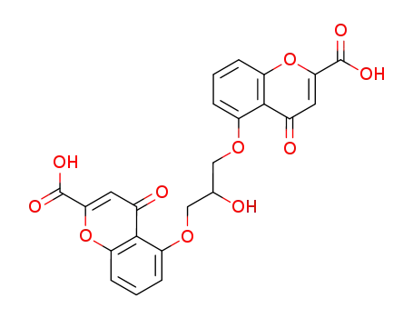 4H-1-Benzopyran-2-carboxylicacid, 5,5'-[(2-hydroxy-1,3-propanediyl)bis(oxy)]bis[4-oxo-