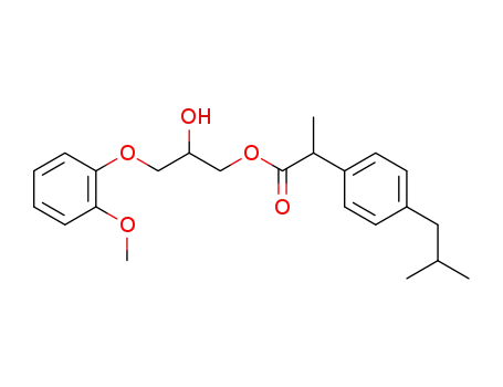 2-hydroxy-3-(2-methoxyphenoxy)propyl 2-(4-isobutylphenyl) propanoate