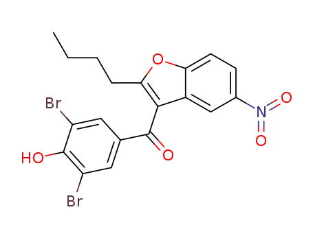 2-n-butyl-3-(3,5-dibromo-4-hydroxybenzoyl)5-nitrobenzofuran
