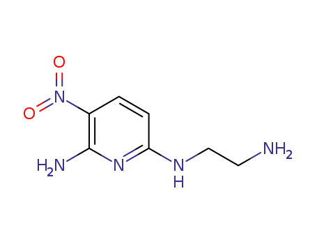 Molecular Structure of 252944-01-7 (N6-(2-Aminoethyl)-3-nitro-2,6-pyridinediamine)