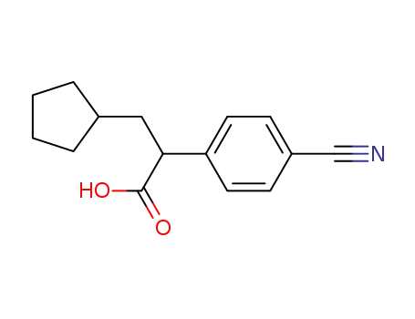 2-(4-cyano-phenyl)-3-cyclopentyl-propionic acid
