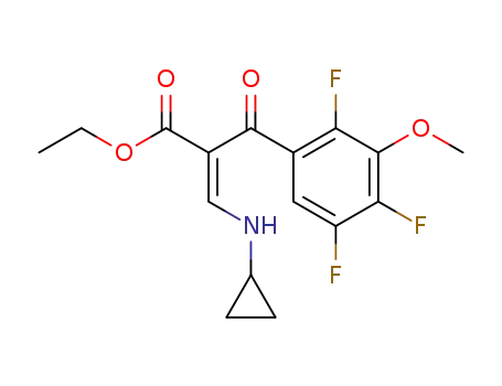 ethyl 3-cyclopropylamino-2-(3-methoxy-2,4,5-trifluorobenzoyl)acrylate