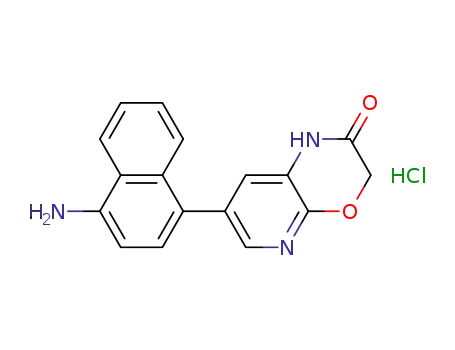 7-(4-amino-naphthalen-1-yl)-1H-pyrido [2,3-b][1,4]oxazin-2-one Hydrochloride