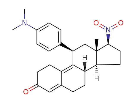 11β-[4-(N,N-Dimethylamino)phenyl]-17β-nitroestra-4,9-dien-3-one