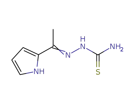 Molecular Structure of 340737-11-3 (Hydrazinecarbothioamide, 2-[1-(1H-pyrrol-2-yl)ethylidene]-)
