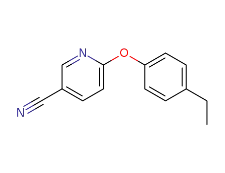 Molecular Structure of 620608-67-5 (3-Pyridinecarbonitrile,6-(4-ethylphenoxy)-(9CI))